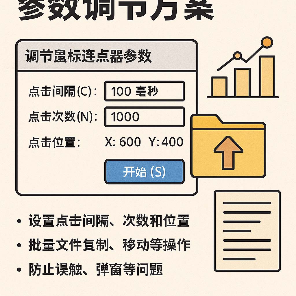 文件操作鼠标连点器参数调节方案