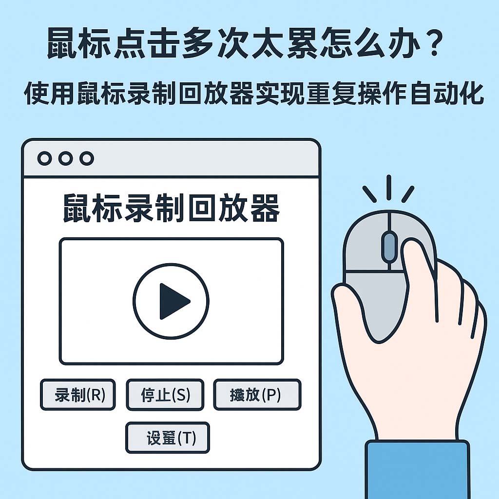 鼠标点击多次太累怎么办