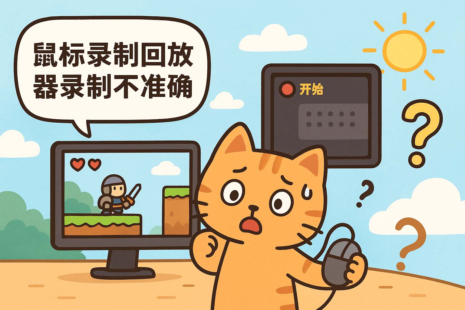 鼠标录制回放器录制不准确怎么解决?