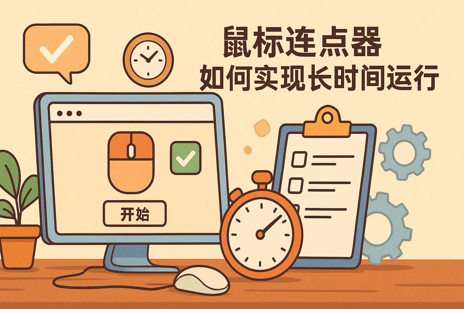 鼠标连点器如何实现长时间运行?