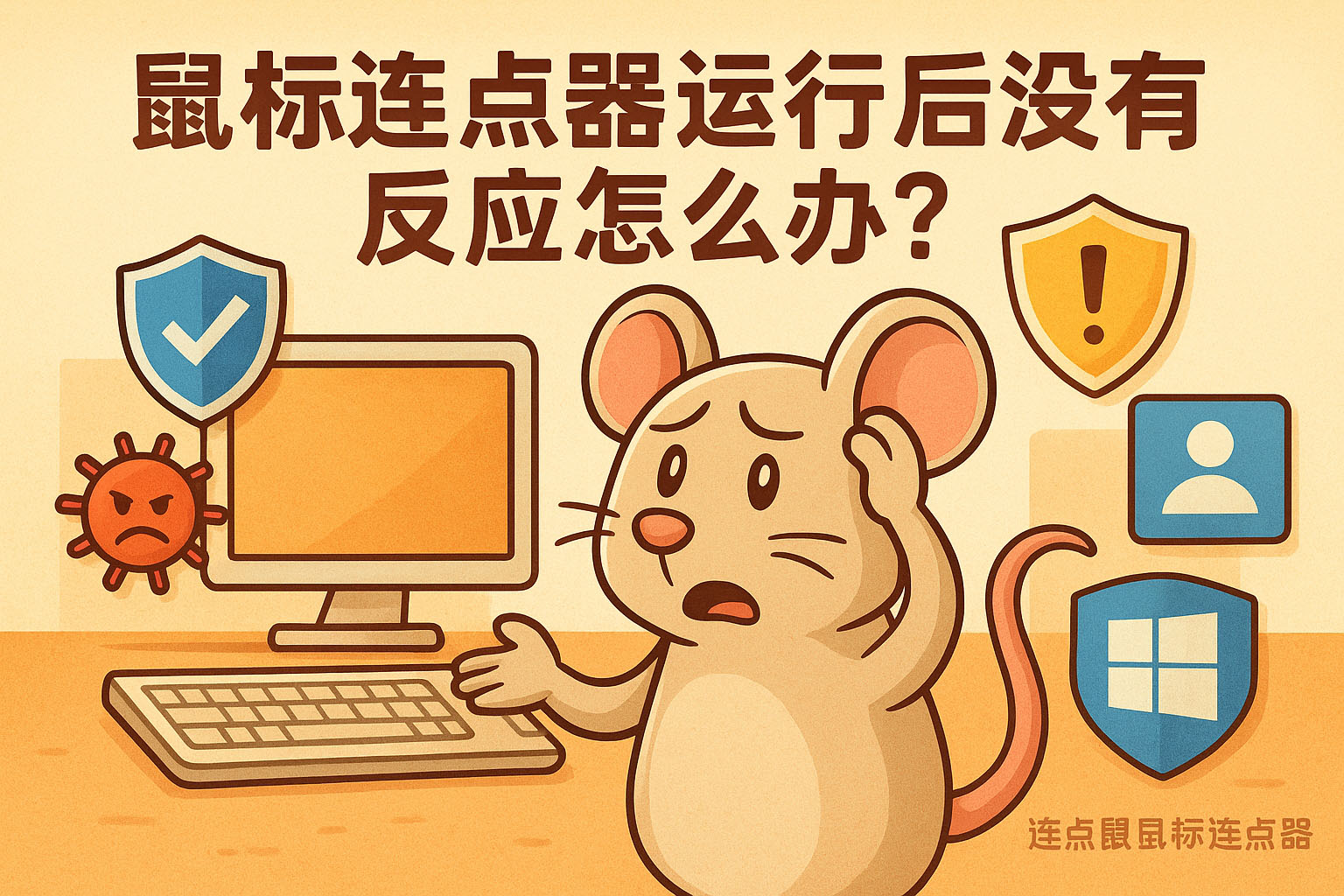 鼠标连点器运行后没有反应怎么办?