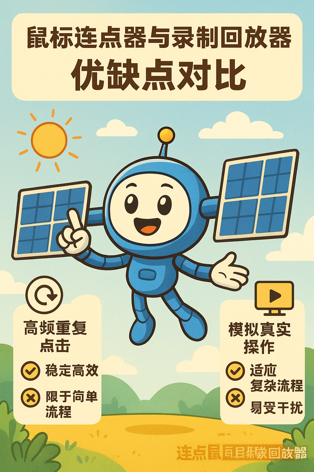 鼠标连点器与录制回放器优缺点对比