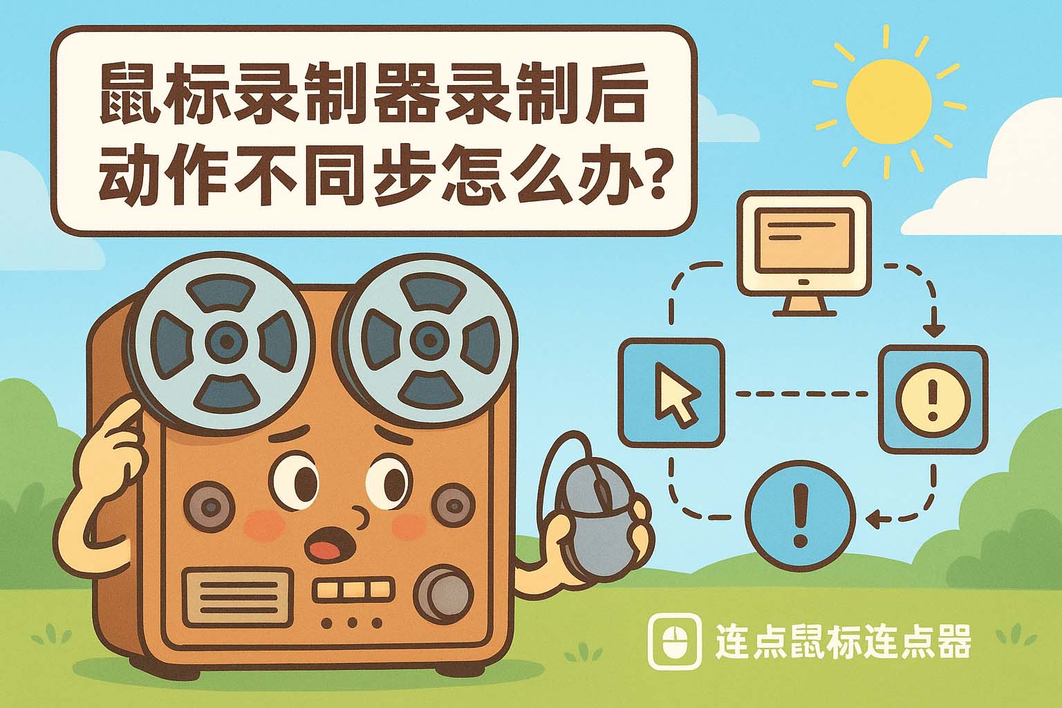 鼠标录制器录制后动作不同步怎么办?