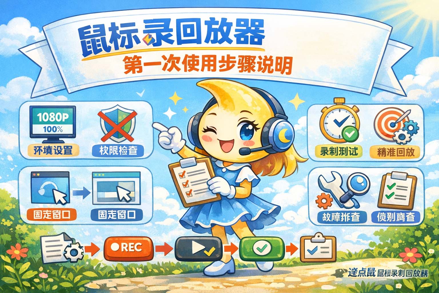 鼠标录制回放器第一次使用步骤说明