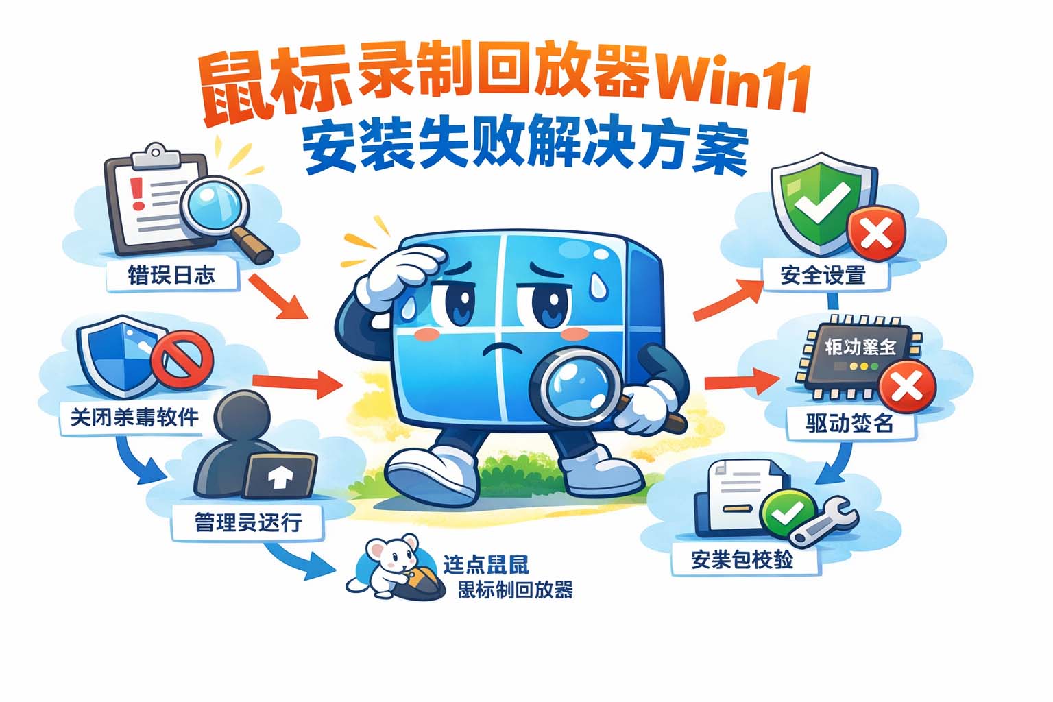 鼠标录制回放器Win11安装失败解决方案