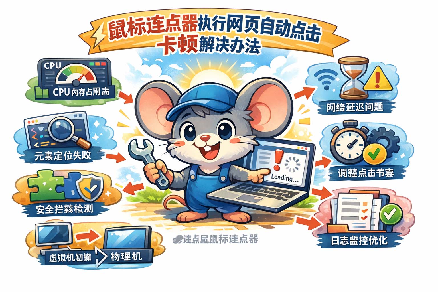 鼠标连点器执行网页自动点击卡顿解决办法