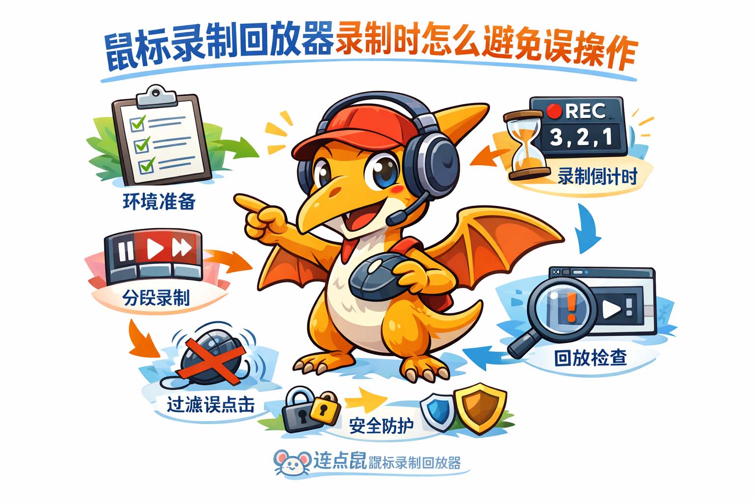 鼠标录制回放器录制时怎么避免误操作