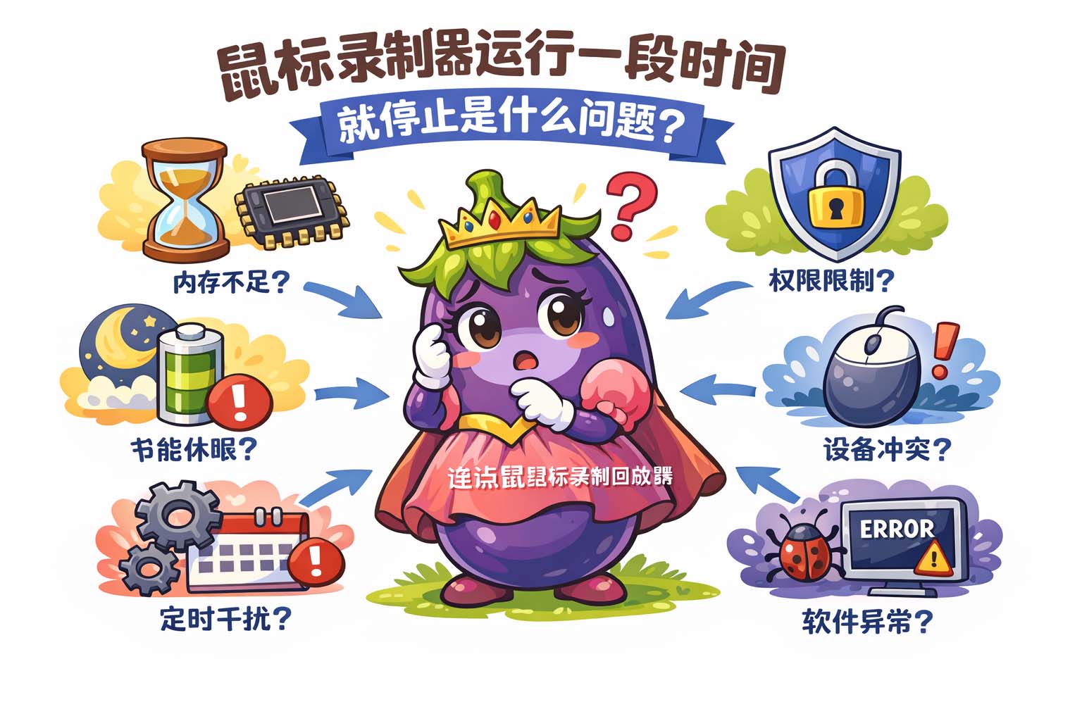 鼠标录制器运行一段时间就停止是什么问题?