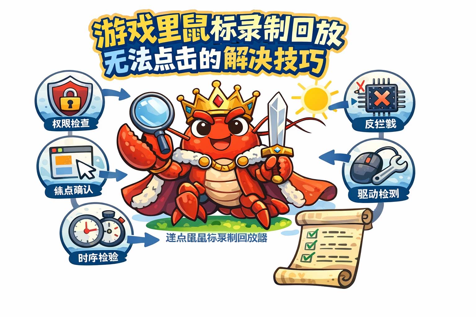 游戏里鼠标录制回放无法点击的解决技巧