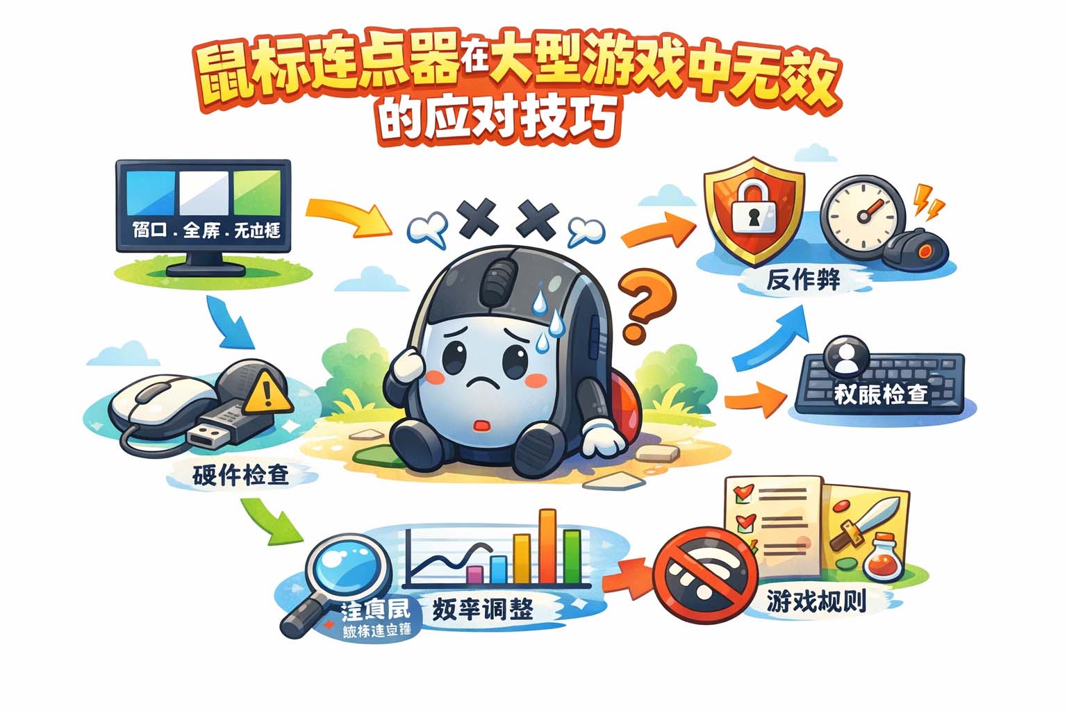 鼠标连点器在大型游戏中无效的应对技巧