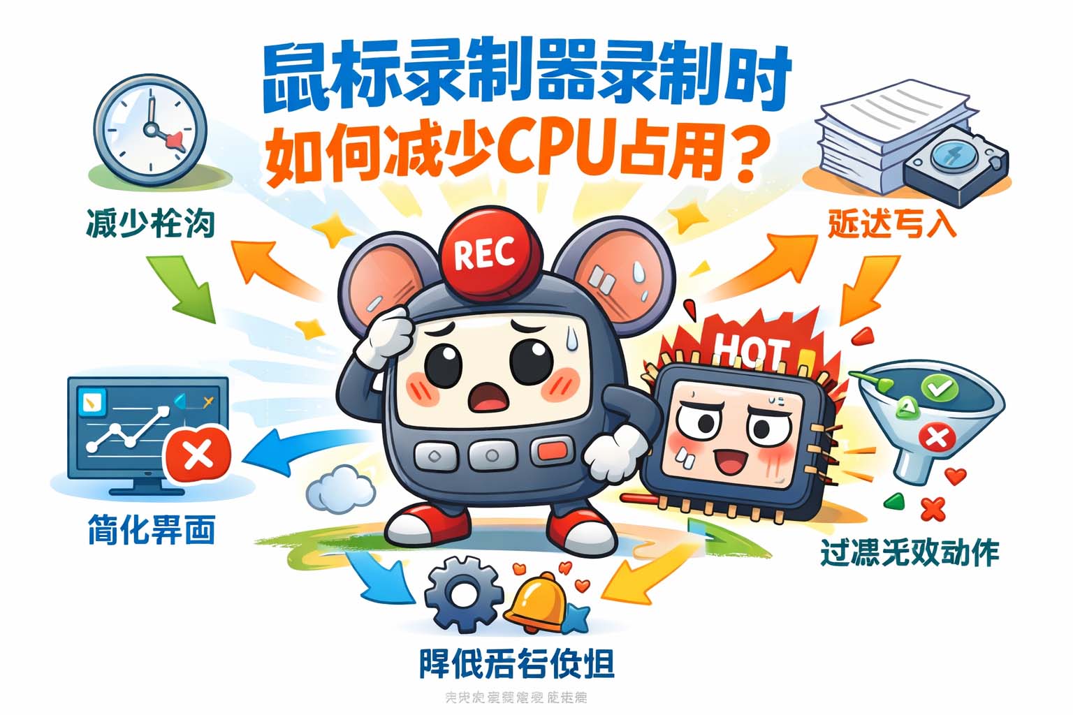 鼠标录制器录制时如何减少CPU占用?